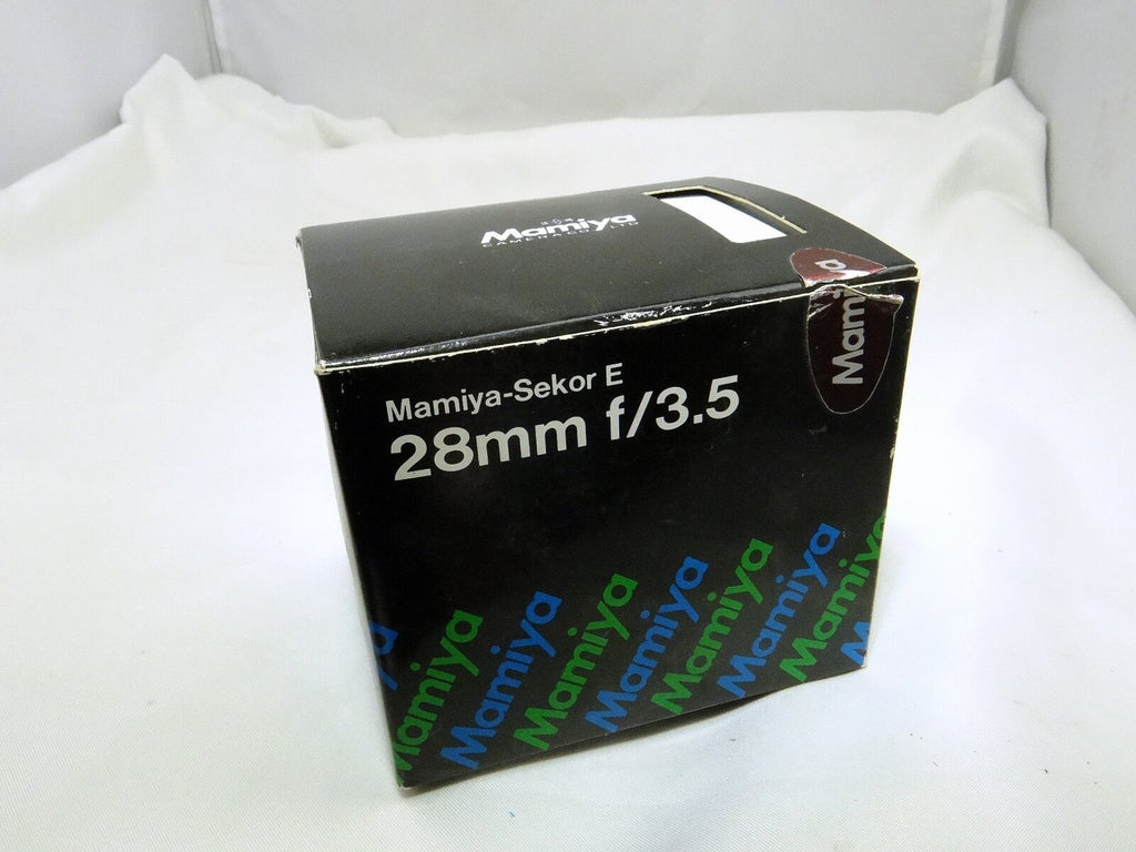 Empty box for Mamiya Sekor 28mm f3.5 E ZE with foam Lens