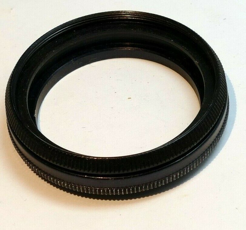 40.5mm to series 6 VI 44.5mm metal adapter filter holder w/ retaining ring Black