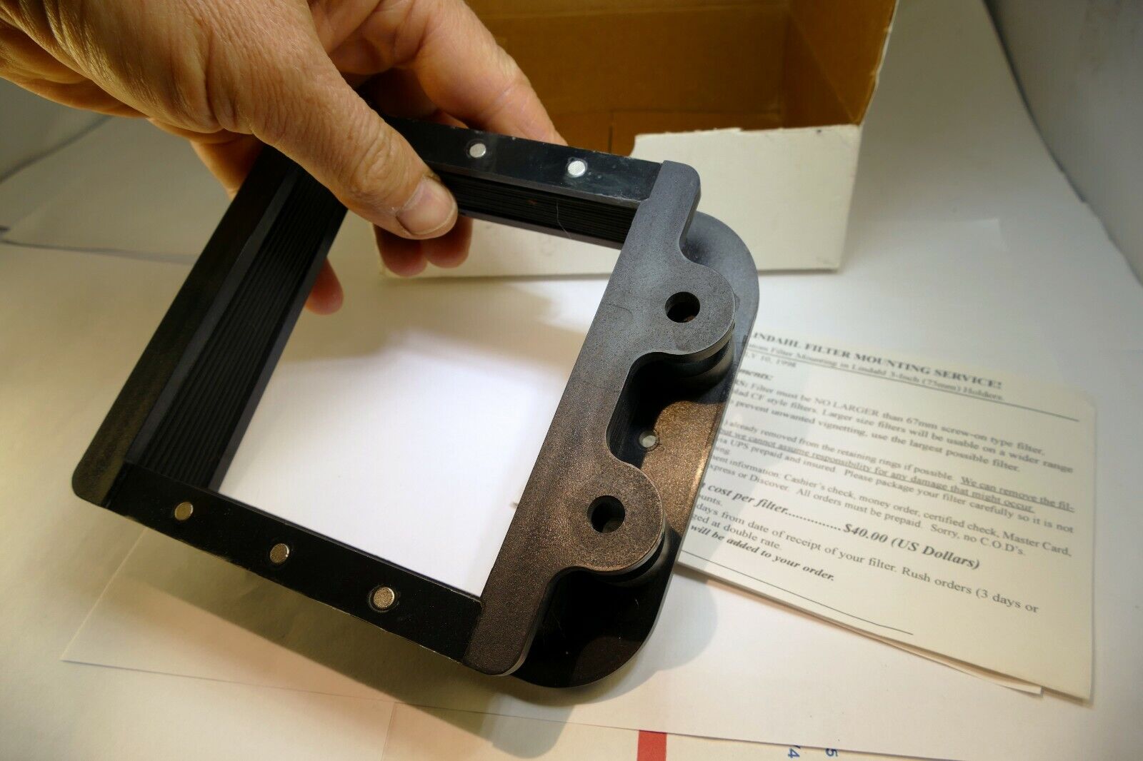 LINDALH Auxialiary Bellows lens Hood 43.1500 Bell-O-Shade