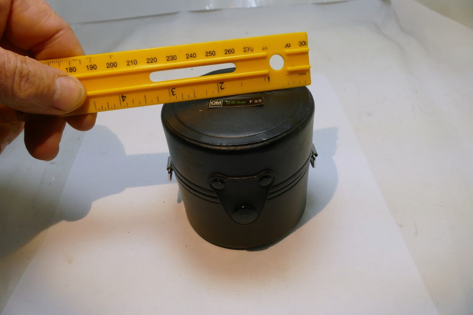 Olympus Hard Lens Case for OM 28mm f2.8 f3.5 genuine OEM fits 50mm f1.4 Zuiko OM