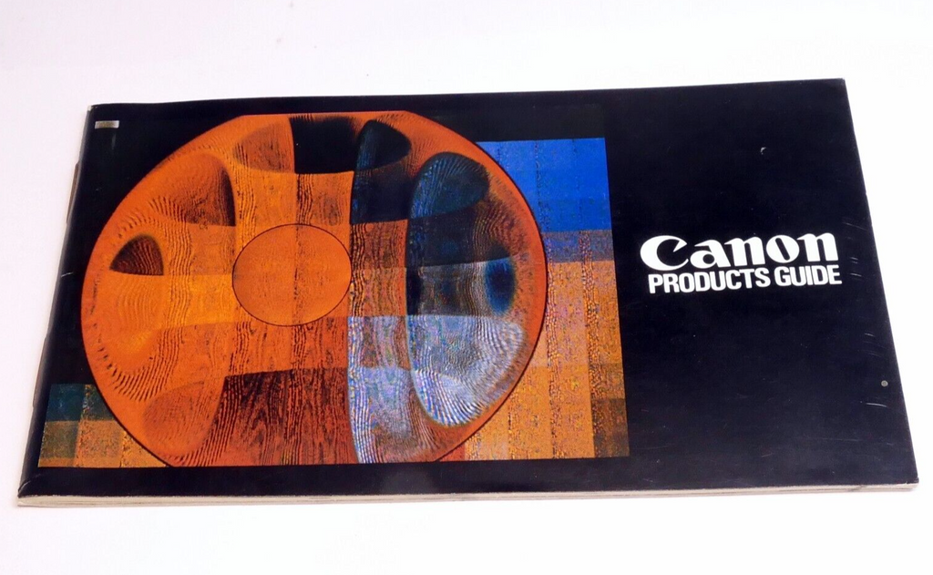 Canon  FD Product Guide camera accessory  sales brochure  EN 1977  advertisement