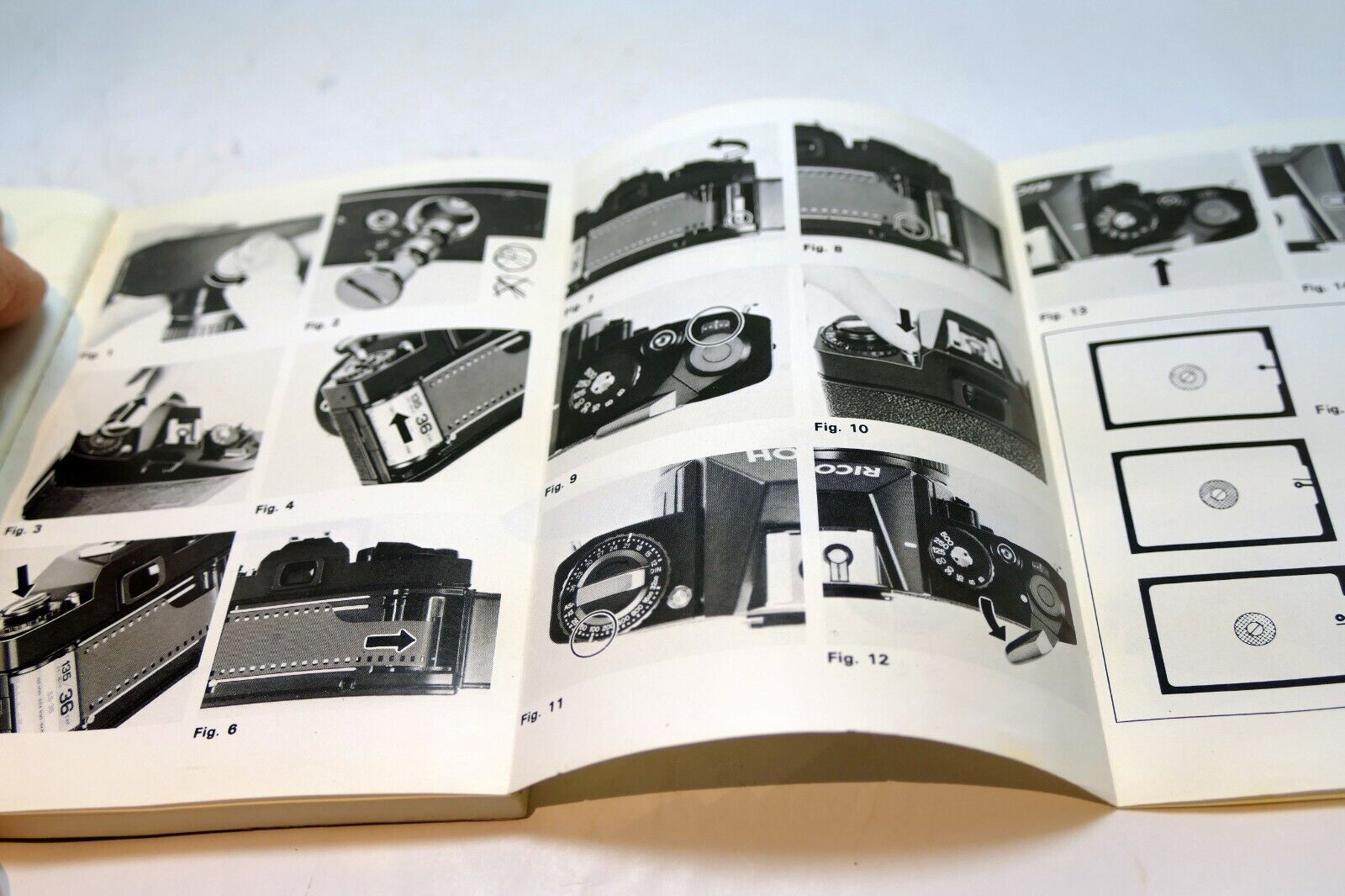 Ricoh KR-5 camera Instructions manual Guide English E It Sv Fr Ned