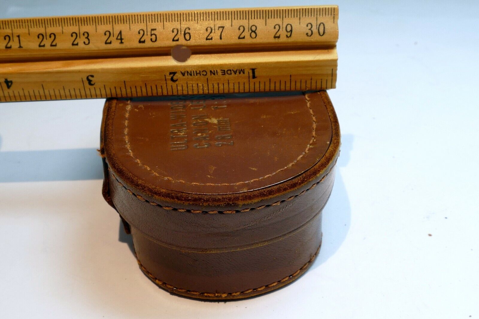 Leather Case for Canon 28mm f3.5  & L39  Lens rangefinder vintage  lens