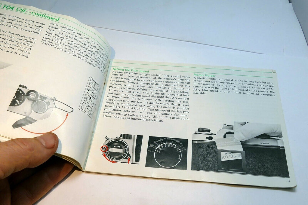 Nikon FE camera Manual Instruction Guide English EN