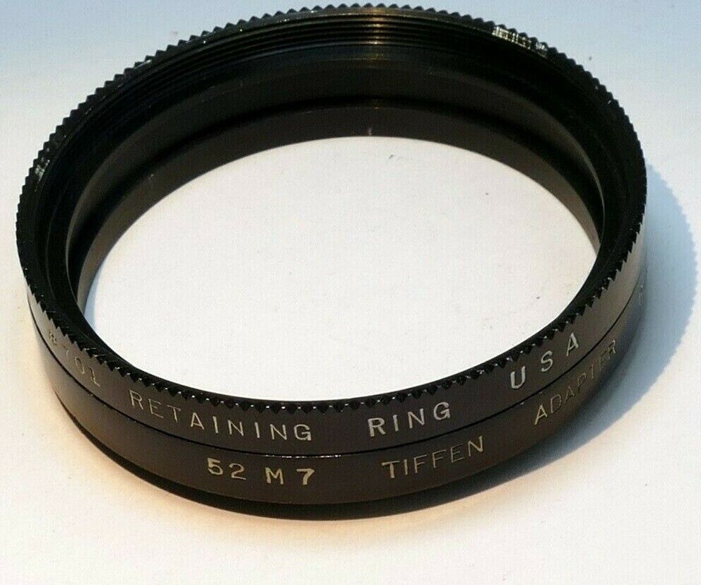 Tiffen 52mm to  54mm series VII 7 filter adapter holder with retaining ring #701