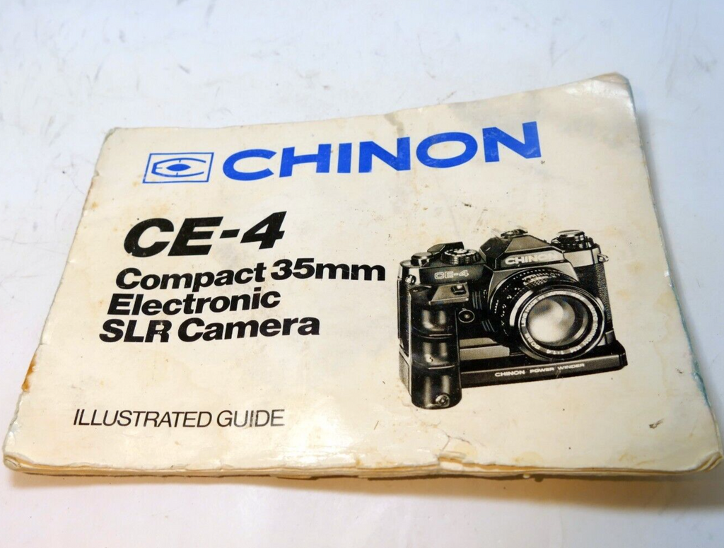 Chinon CE-4 35mm SLR Camera manual ILLUSTRATED GUIDE instructions  English EN