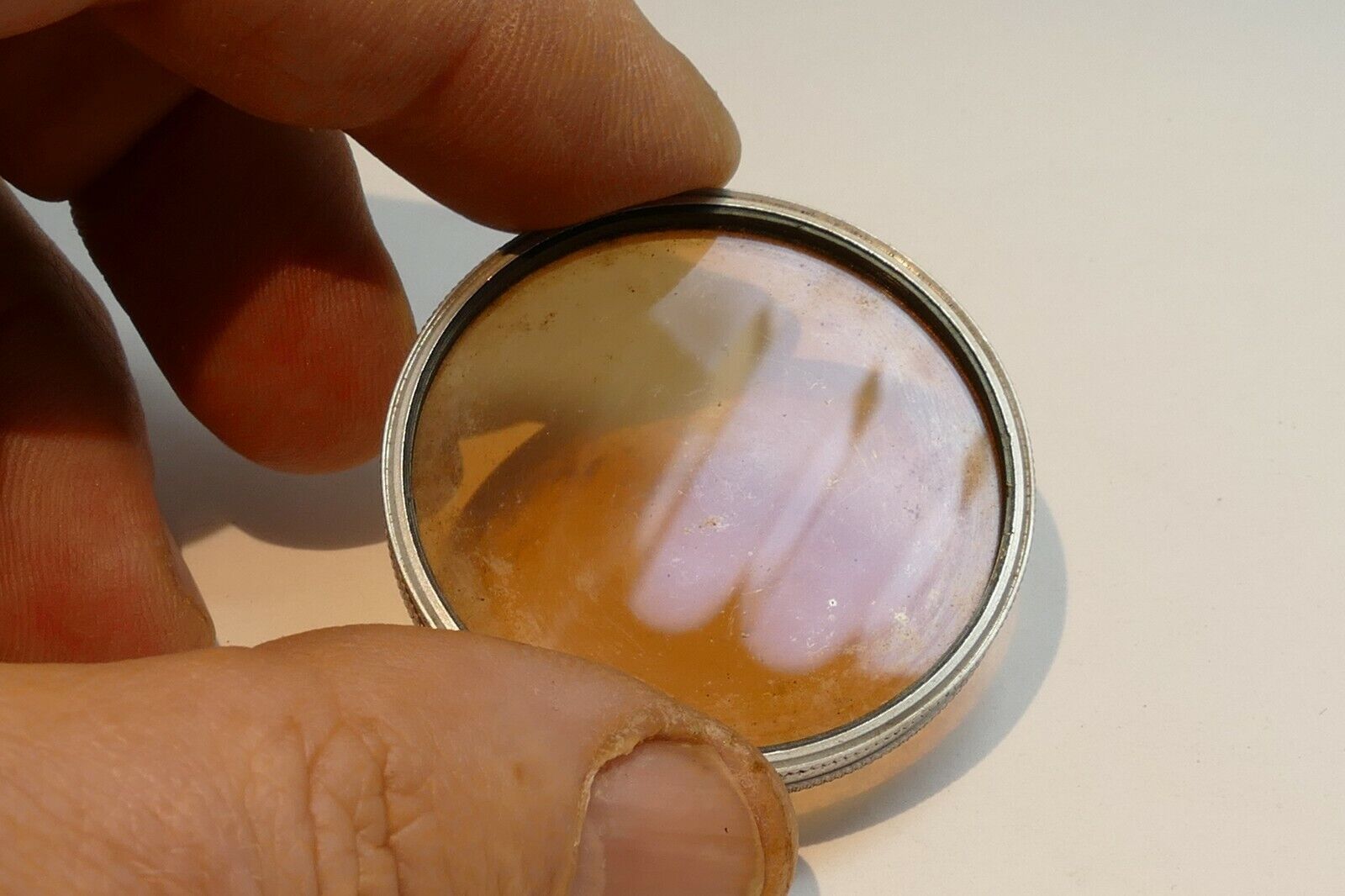 Ednalite Duraklad Chrome type A #85 warming  lens filter 42mm OD drop in type