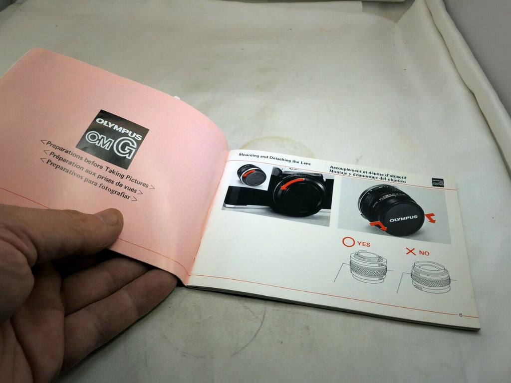 OLYMPUS OMG OM-G Camera Manual instructions Owner Guide Genuine