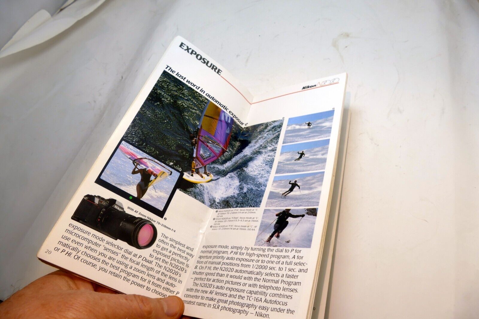 Nikon N2020 Camera  Photography  Brochure Features Technical Highlights 1986