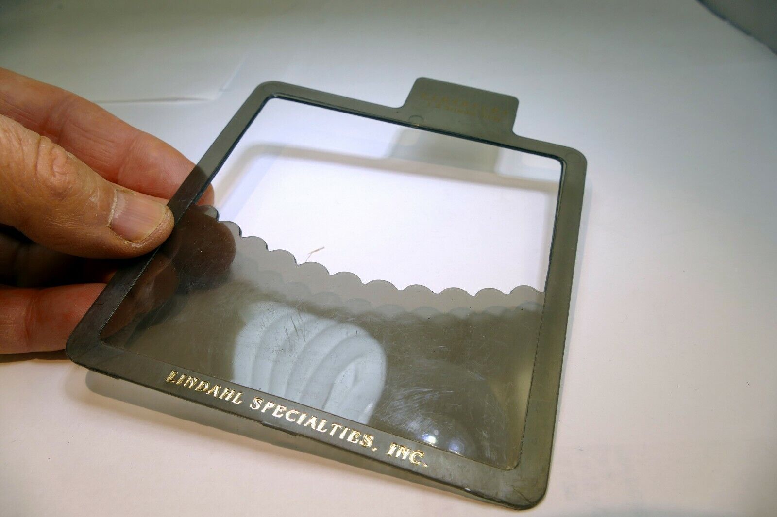 High Bottom Arc Lindahl Smoke Gray Vignette 4.5X4.5" Clearflex 