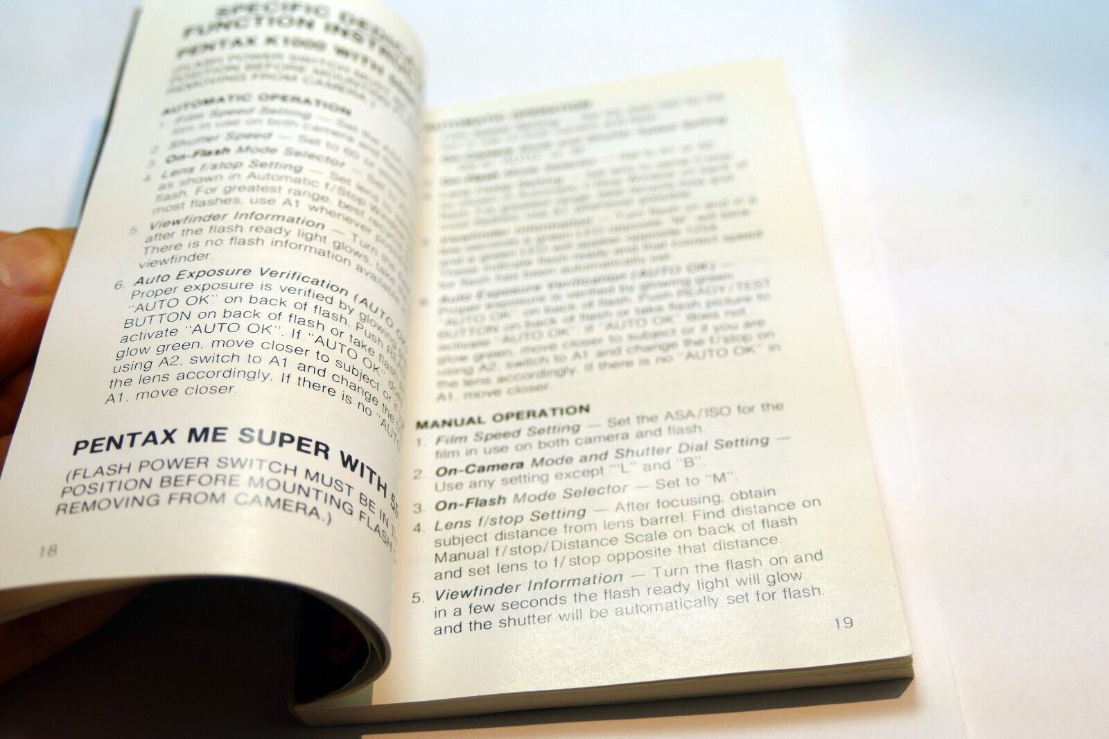 Flash Camera Manual Vivitar 550 FD M/P/O Instruction Guide English