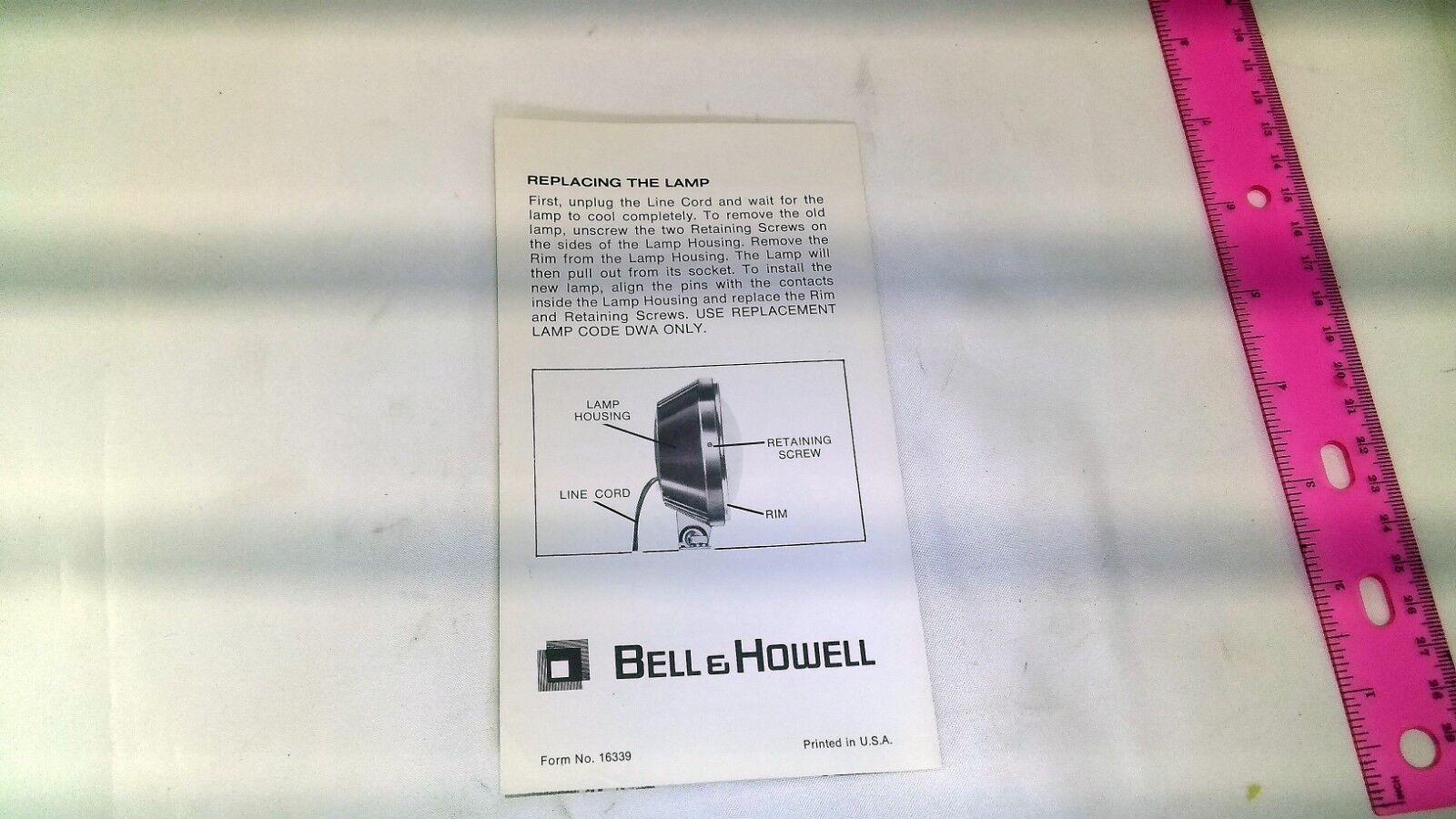 Bell & Howell How to use your MOVIE LITE light w/ AUTOLOAD 308 camera Super 8mm