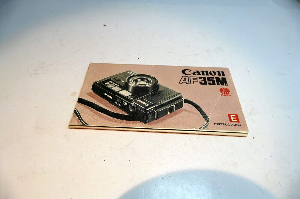 Canon AF35M  User's Manual Instruction Guide E English