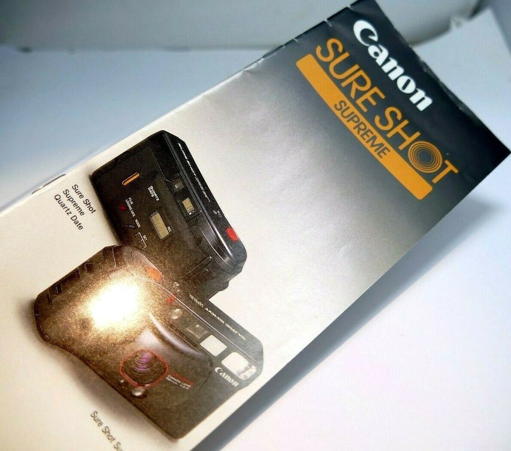 Canon Sure Shot Supreme camera Sales Brochure Guide English 1986
