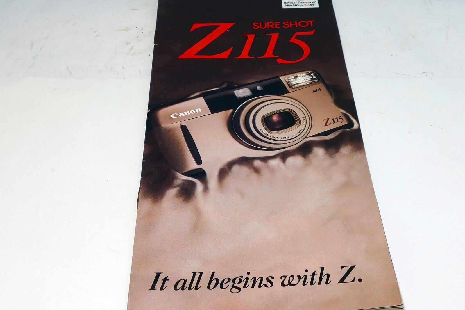 Canon Z115 Sure Shot Camera 35mm Brochure 1993 advertisement add