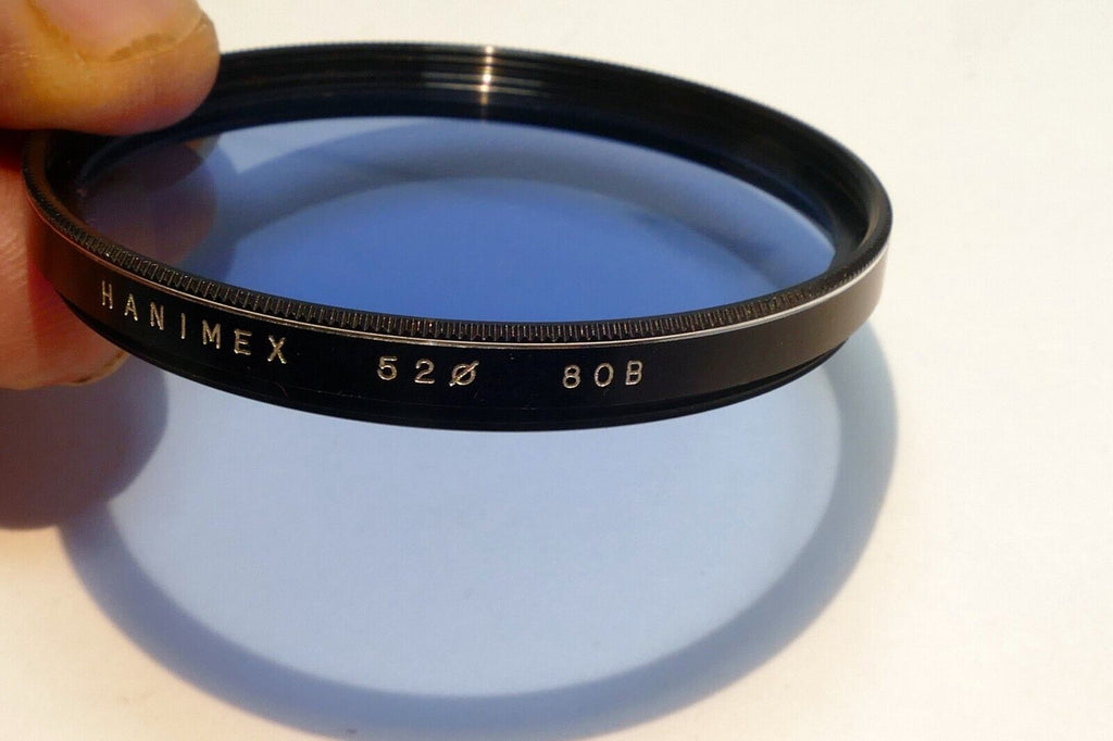 Hanimex 52mm Filter  80B  Blue made in Japan