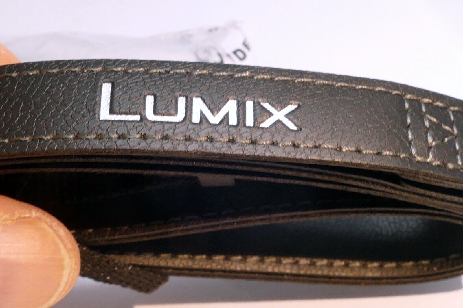 Panasonic Lumix G Shoulder Camera  Strap 1cm narrow Black Leather  - Genuine NEW