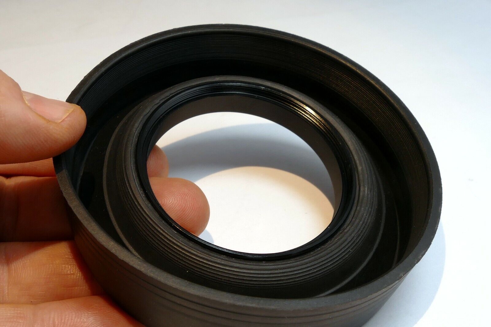 55mm Rubber Hood shade 2- way telephoto wide angle collapsible