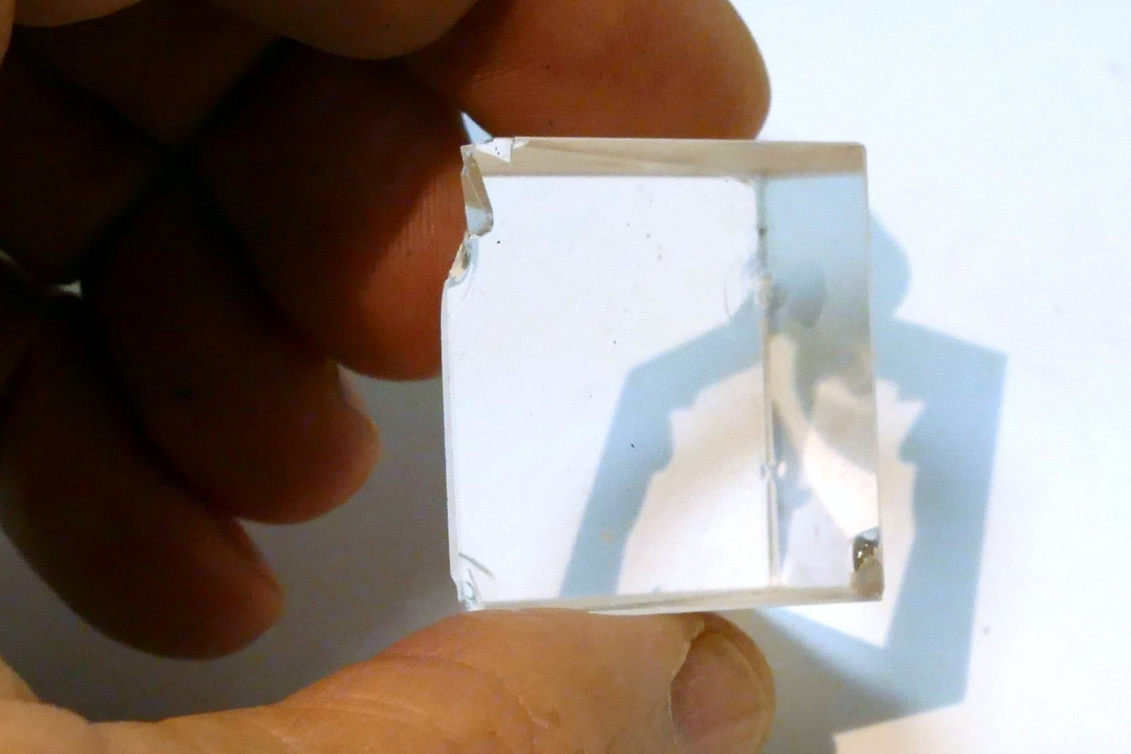 OPTICAL GLASS PRISM OPTICS 1X1.5" right angle 90 degree
