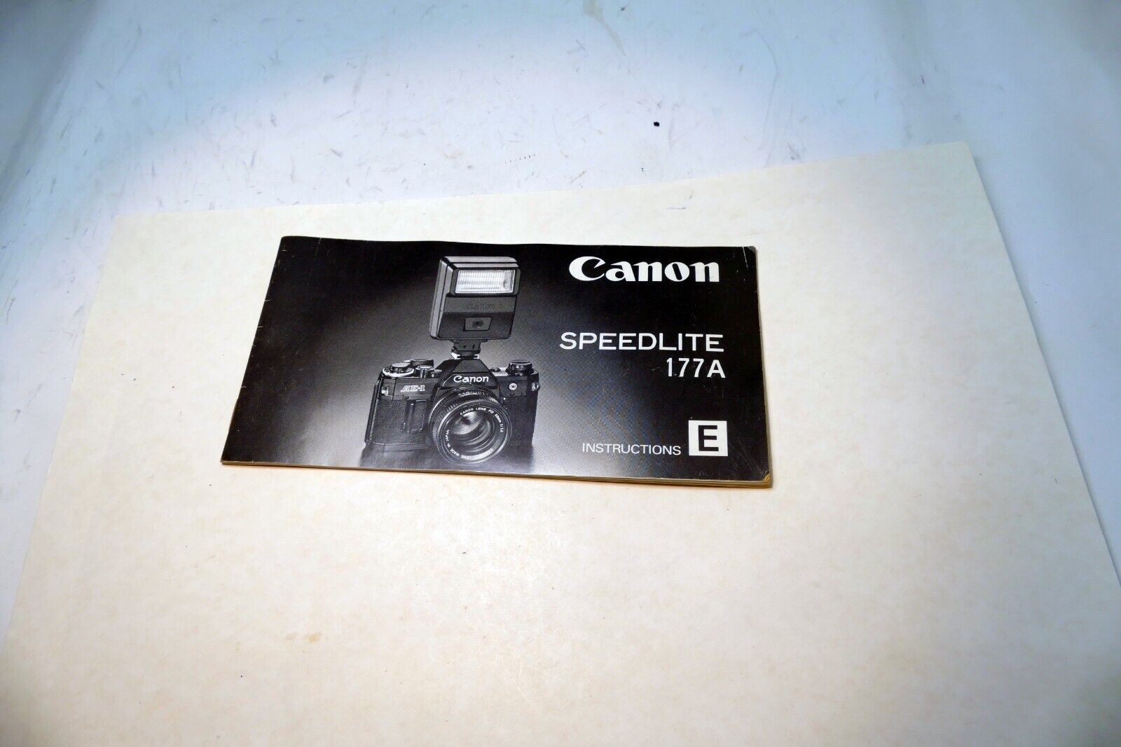 Canon Speedlight 177A flash Instructions manual Guide Book English EN