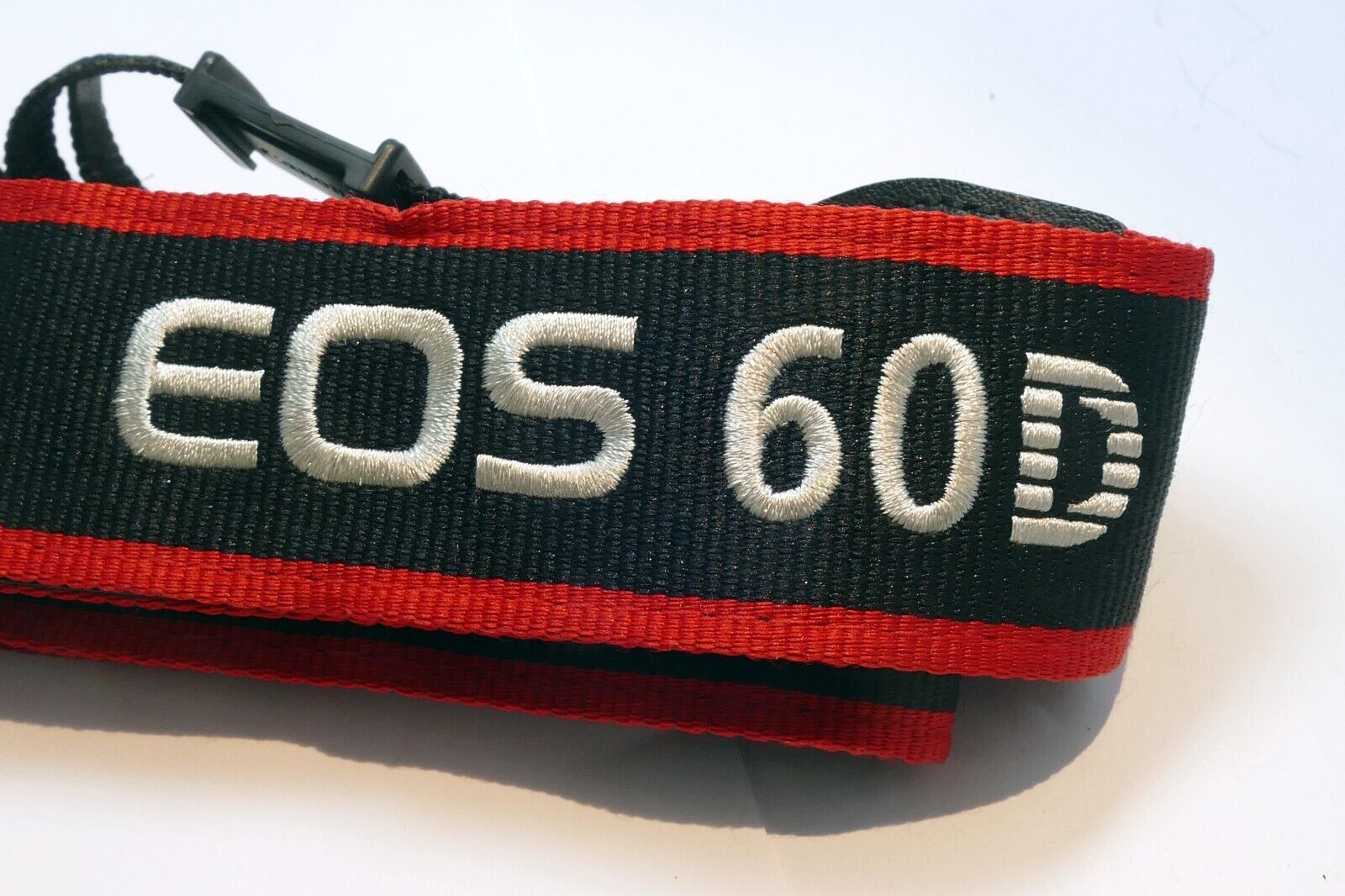 Canon EOS 60D Camera Shoulder Neck Strap Black-Red  4cm wide -  Genuine OEM
