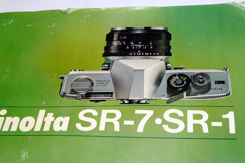 Minolta SR-7 SR-1 Camera Brochure Guide