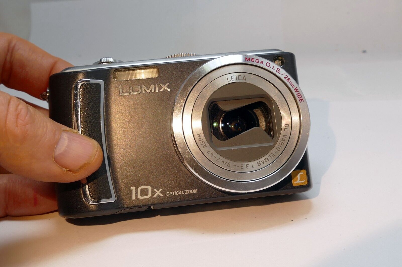Panasonic LUMIX DMC-TZ4 8MP Digital Camera Leica 28mm Lens AS IS Parts UNTESTED