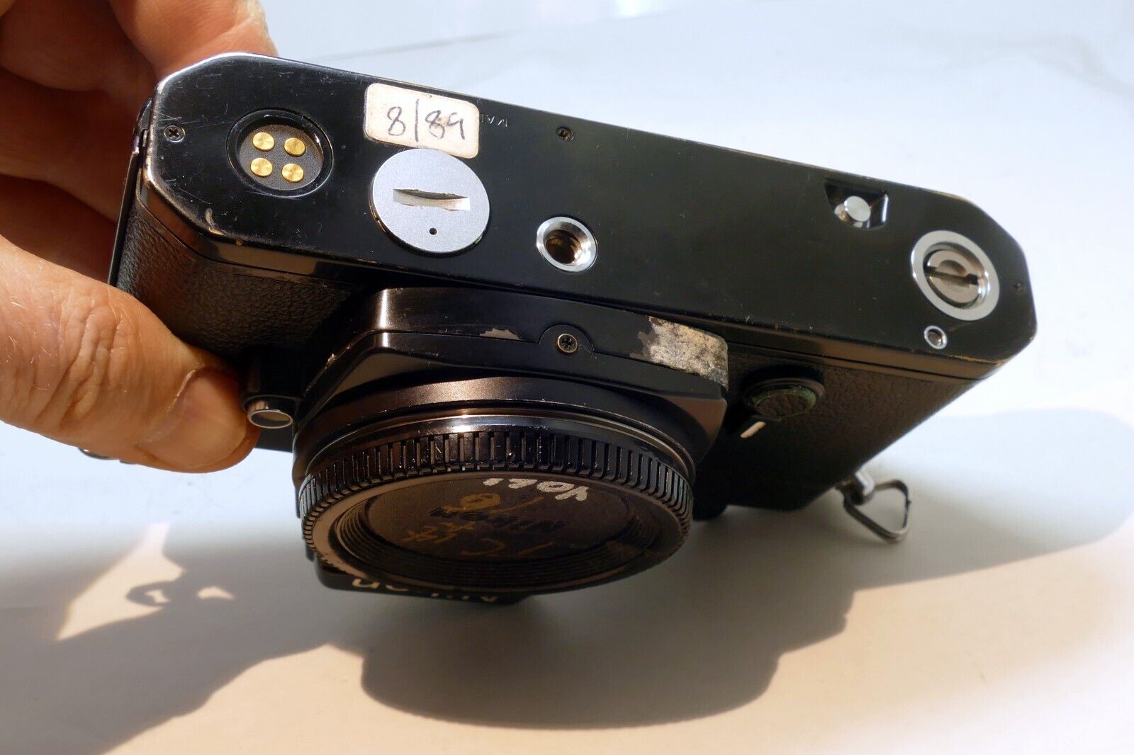 Nikon FE Black 35mm SLR Film Camera Body Only - tested, works good