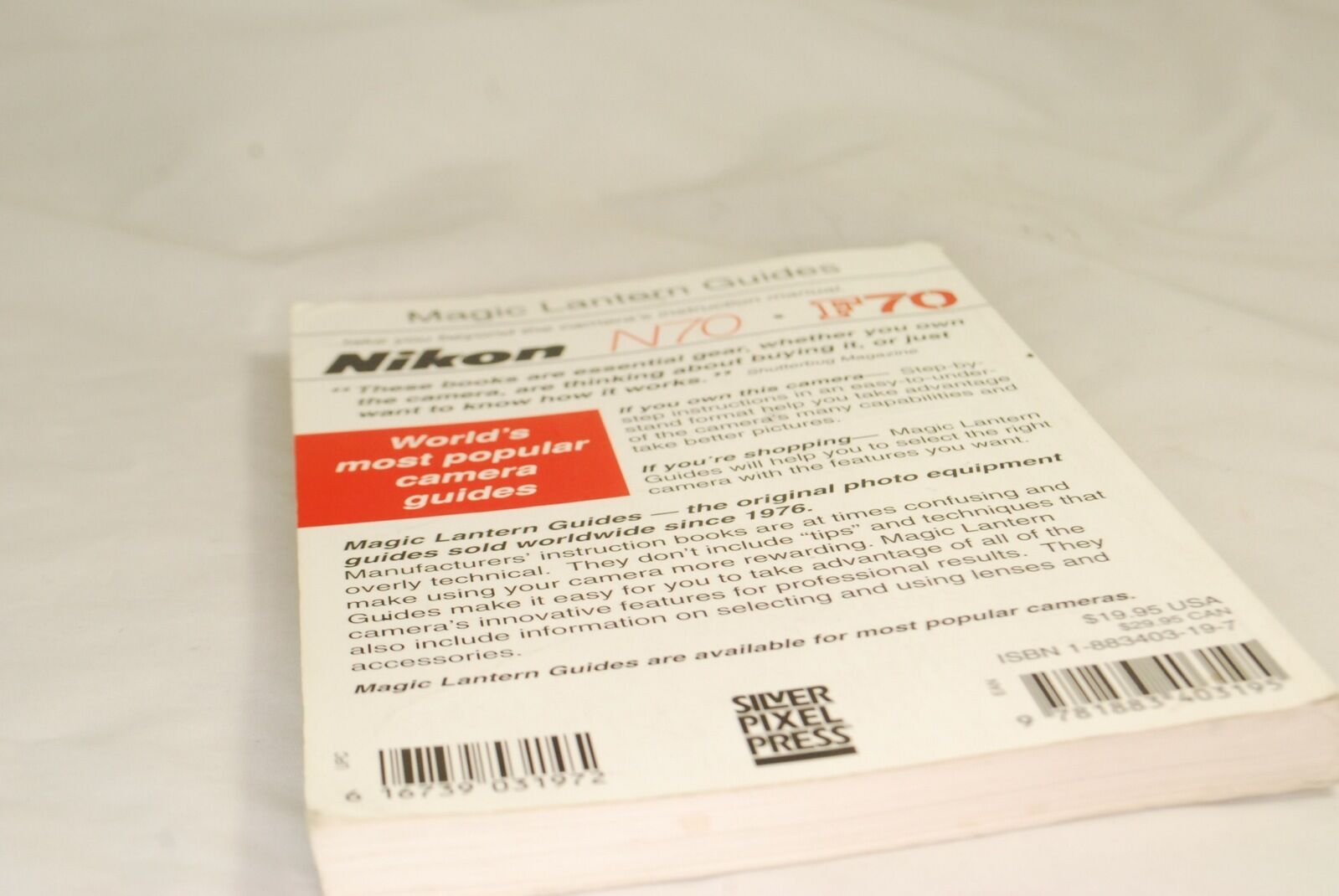 Nikon N70 F70 camera Lantern Magic Book complete GUIDE 7115001