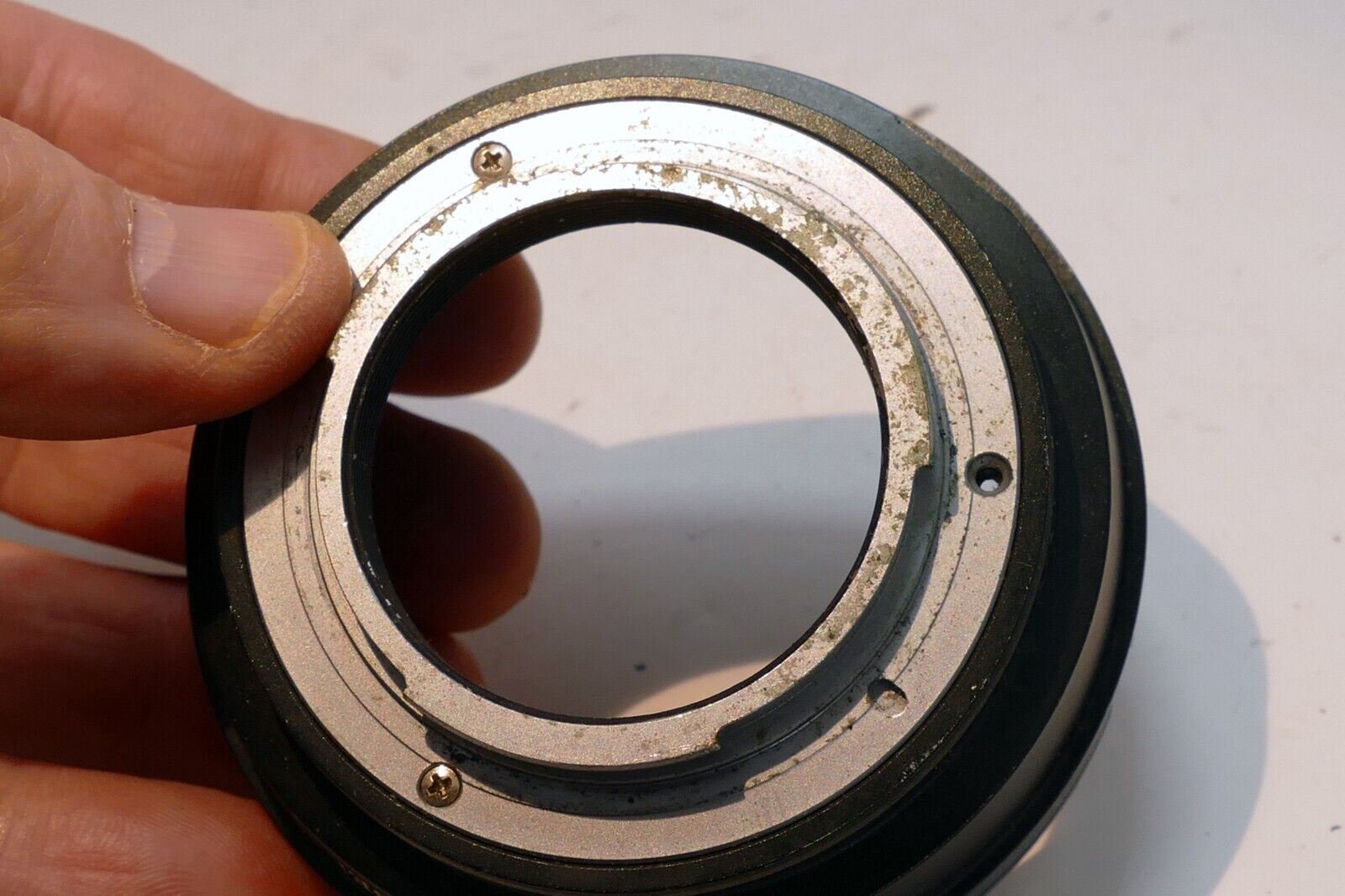 Hasselblad V 500 645 Lens Mount adapter to Nikon F (Ai Ai-s) Camera