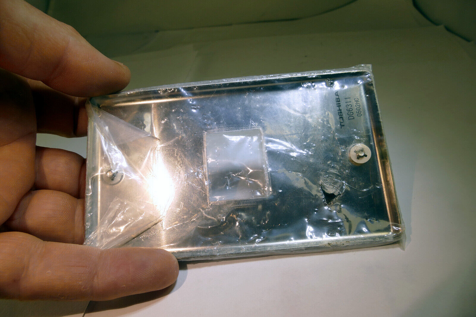 Toshiba  1 gang Stainless Steel Wall Plate  for  single Coax data