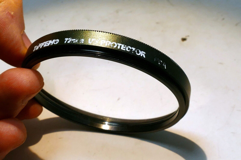 Tiffen 72mm Filter  UV  Protector  made in USA with green teal rim