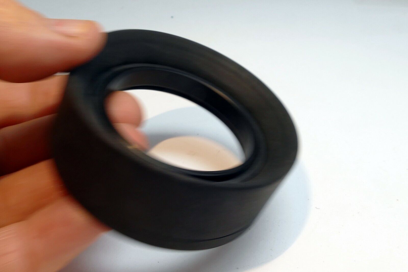 52mm Collapsible Rubber Lens Hood Shade threaded - 3-way telephoto / wide angle