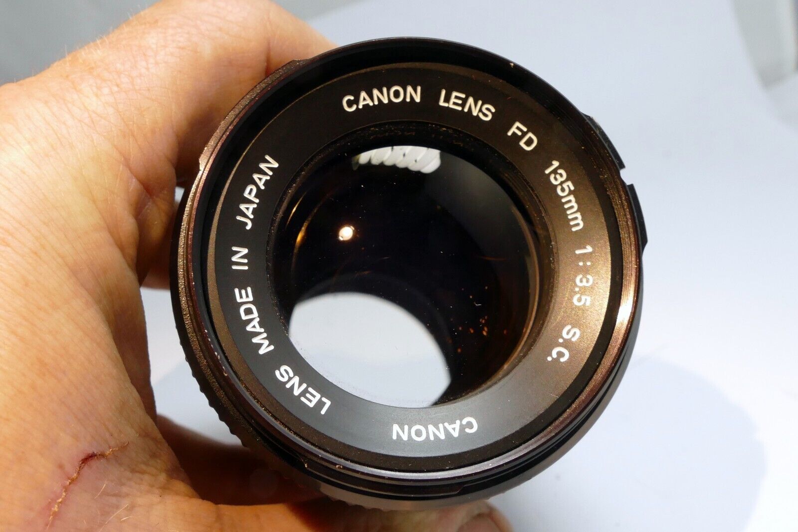 Canon 13mm f3.5 SC FD Lens for manual focus telephoto -   Aperture stuck AS IS