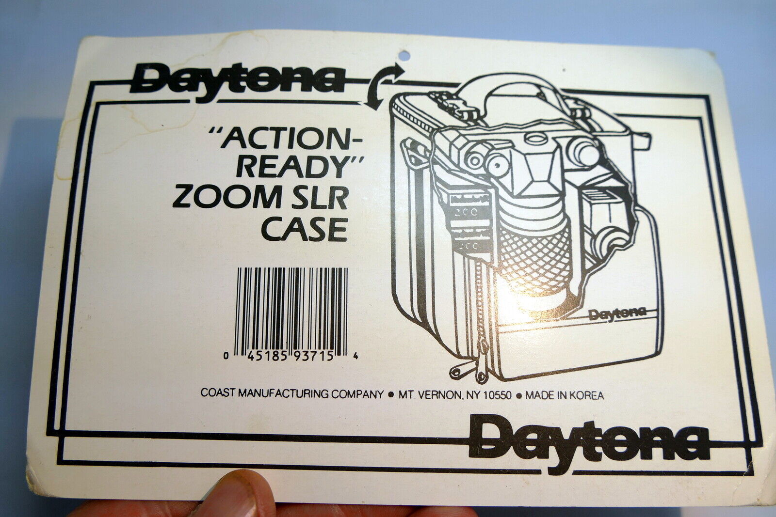 Daytona Action zoom camera case  Card vintage  1980's