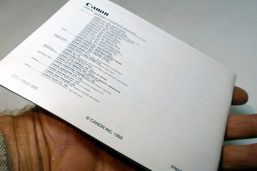 Canon EOS A2 Film camera manual  Instruction Guide E English original