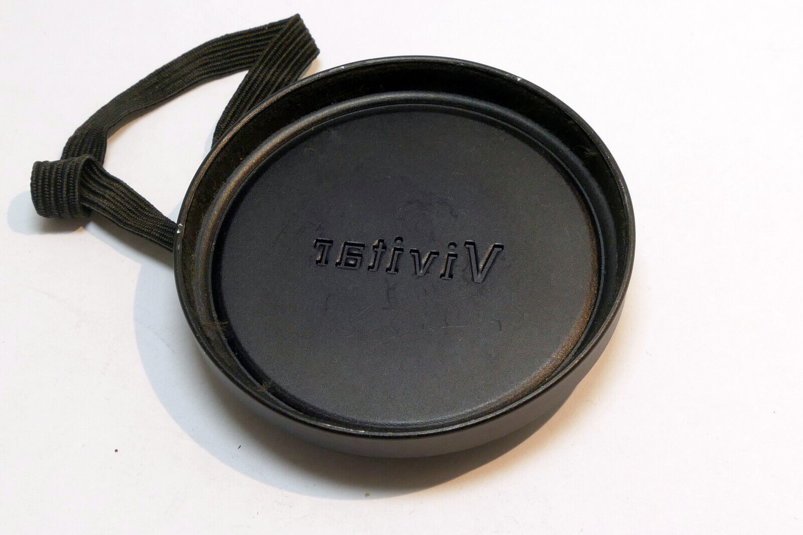 55mm Slip on Front Lens Cap Metal with keeper string  for Vivitar