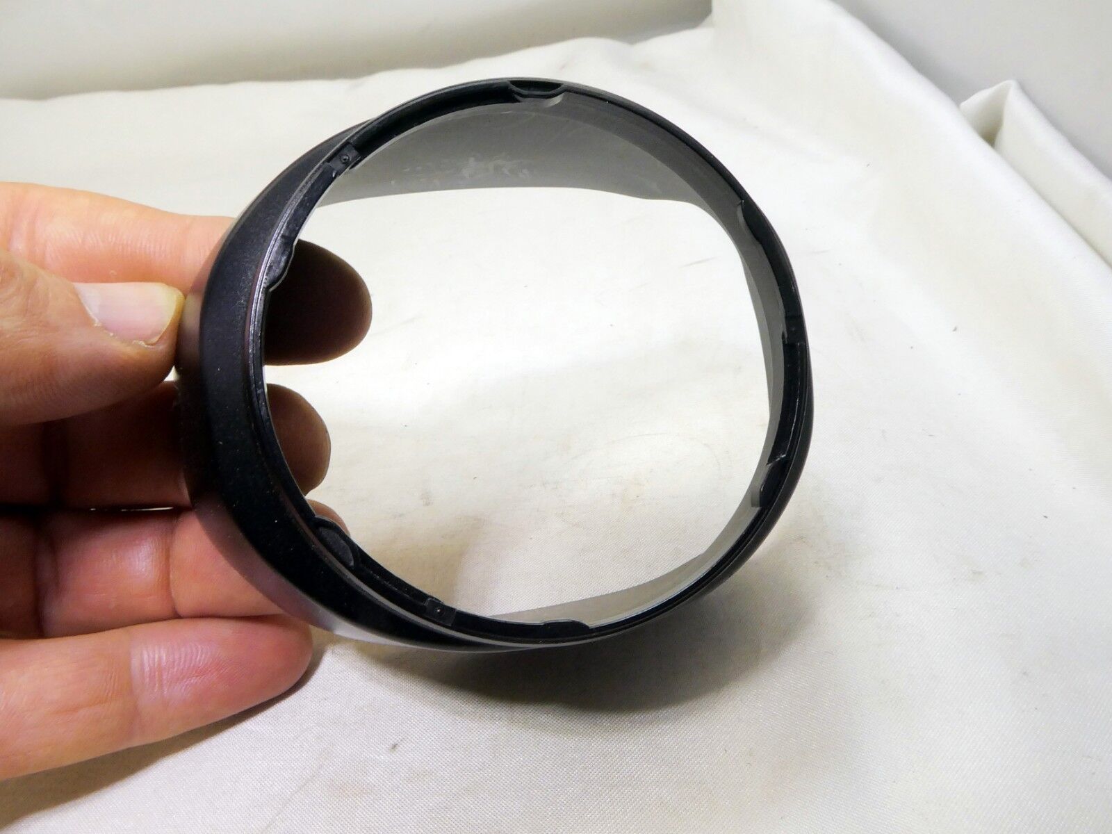 63mm ID  Plastic Lens Hood  twist on type (unknown brand)