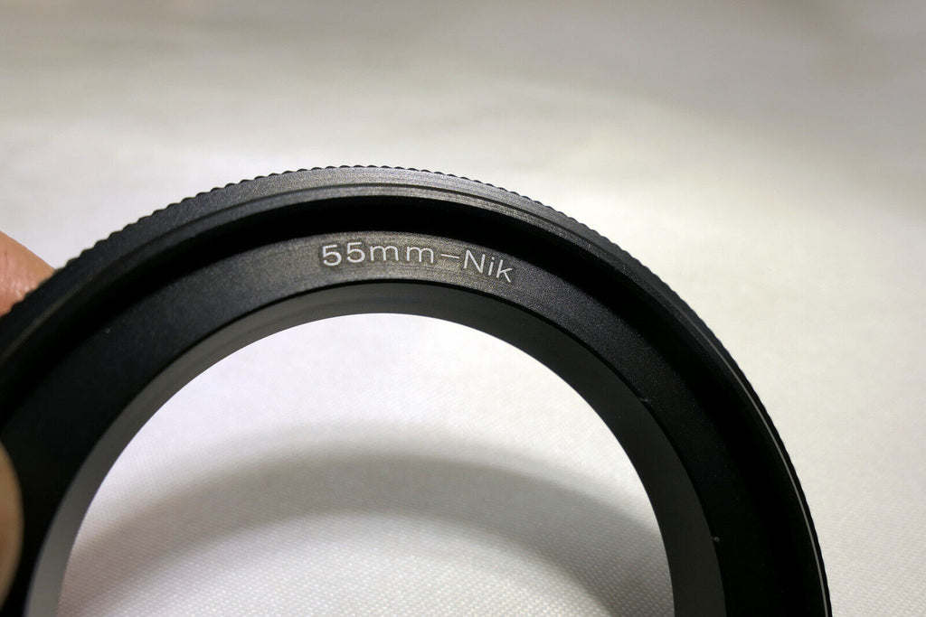 55mm Macro Reverse Lens Adapter Ring For Nikon F Ai D750 D7200 cameras Close-up