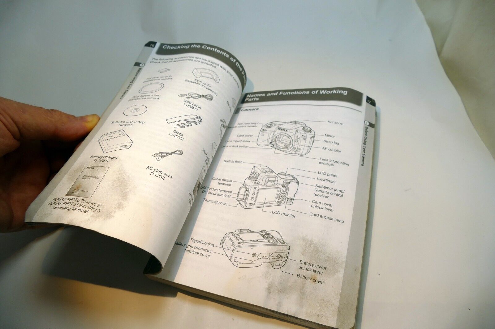 Pentax  K10D Digital Camera Operating Manual Instructions Guide