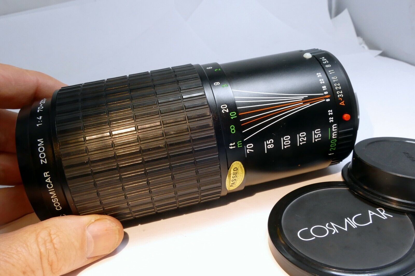 Cosmicar zoom 70-210mm f4 lens for Pentax  constant aperture f4.0 telephoto KA A