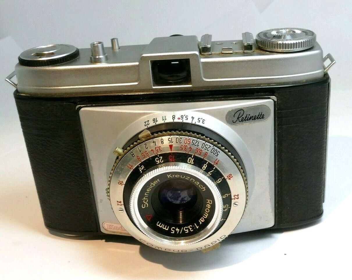 Kodak Retinette rangefinder Camera w/ Schneider 45mm f3.5 Lens AS IS for parts