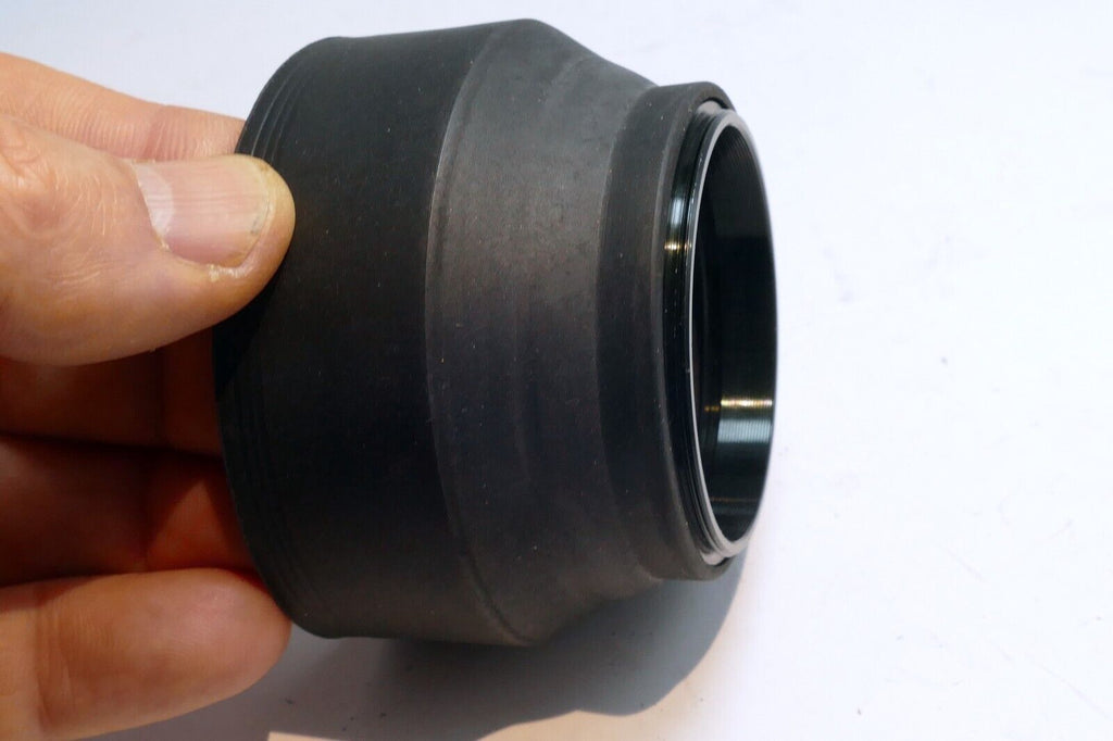 52mm Rubber Double Threaded Lens Hood Shade 3-way telephoto to wide angle
