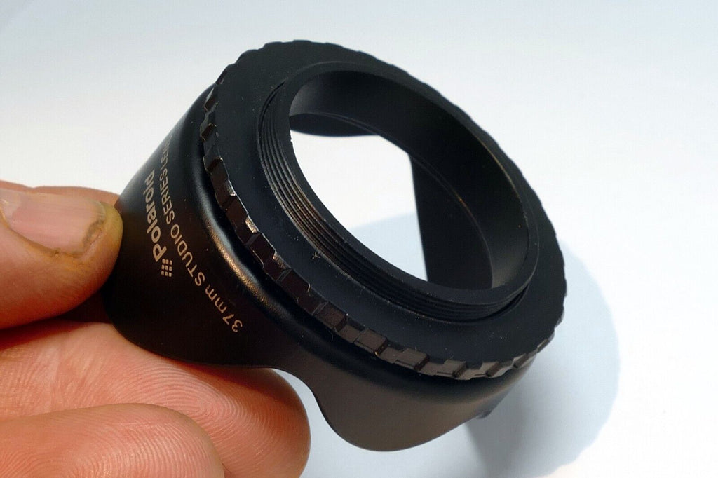Polaroid 37mm Lens Hood Shade Threaded screw in  plastic tulip petal shape