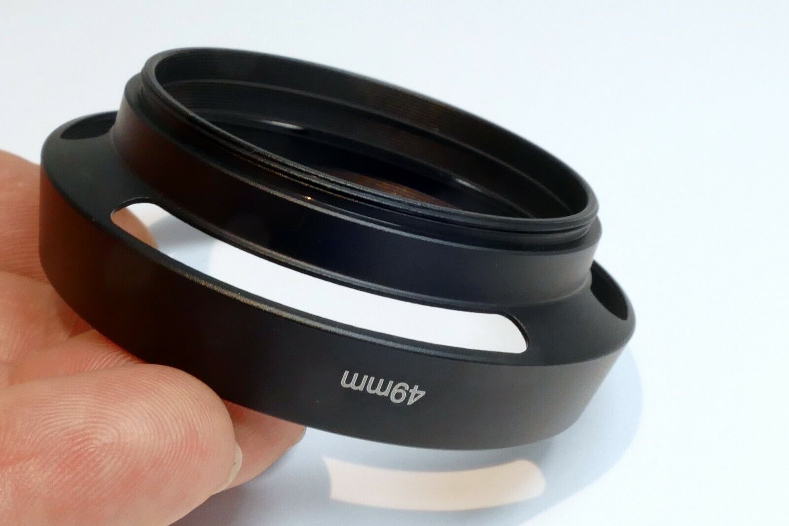 49mm Lens Hood Shade metal threaded vented for 50mm f1.4 f1.8 Takumar SMC