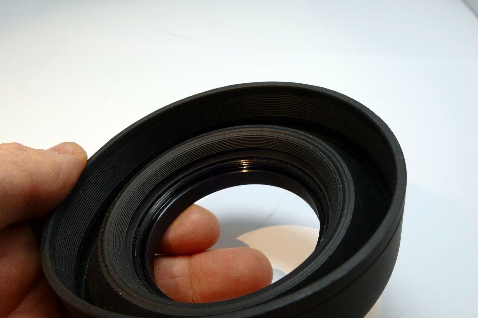 58mm screw in  Rubber Lens Hood Shade Collapsible 3-way 70-210mm telephoto