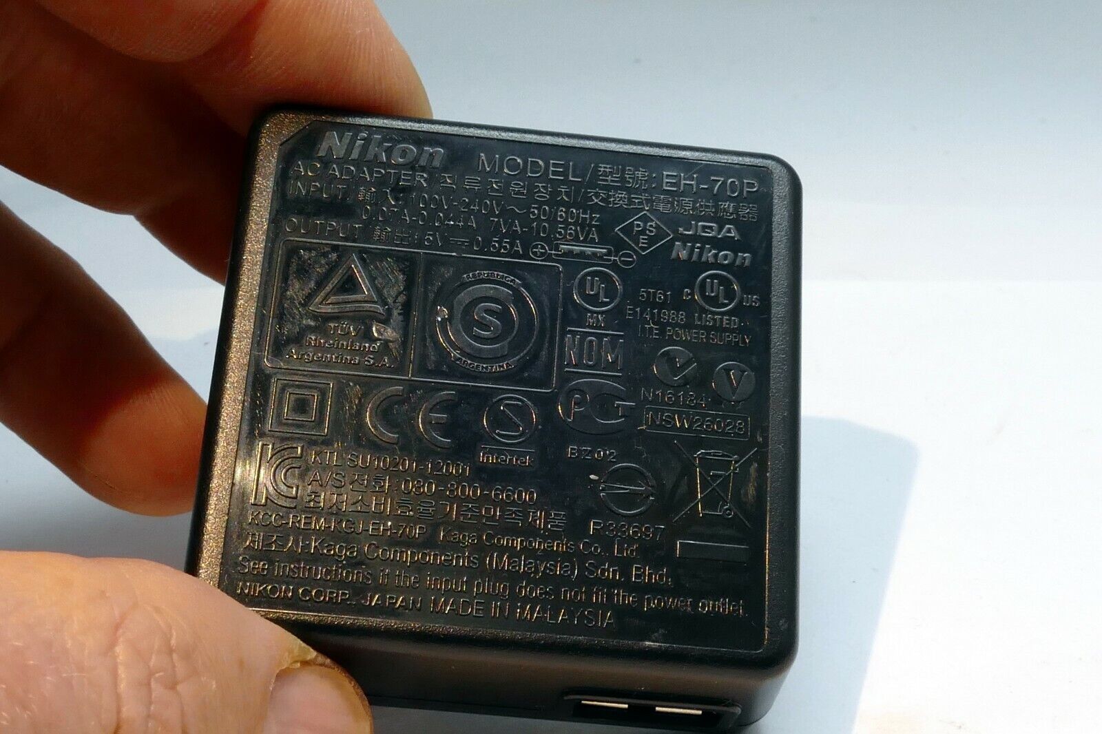 Nikon EH-70P AC USB battery charger adapter for Coolpix EN-EL19 Original OEM