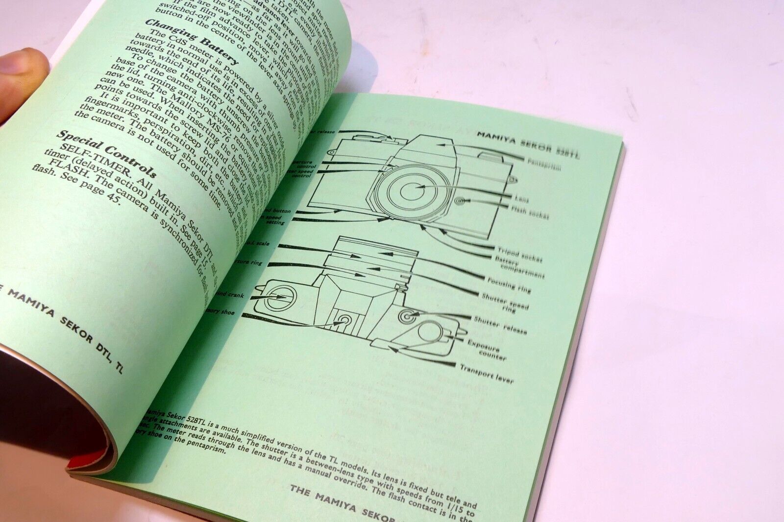 Mamiya Sekor  500 1000 528 XTL Film camera manual  Instruction Guide E English