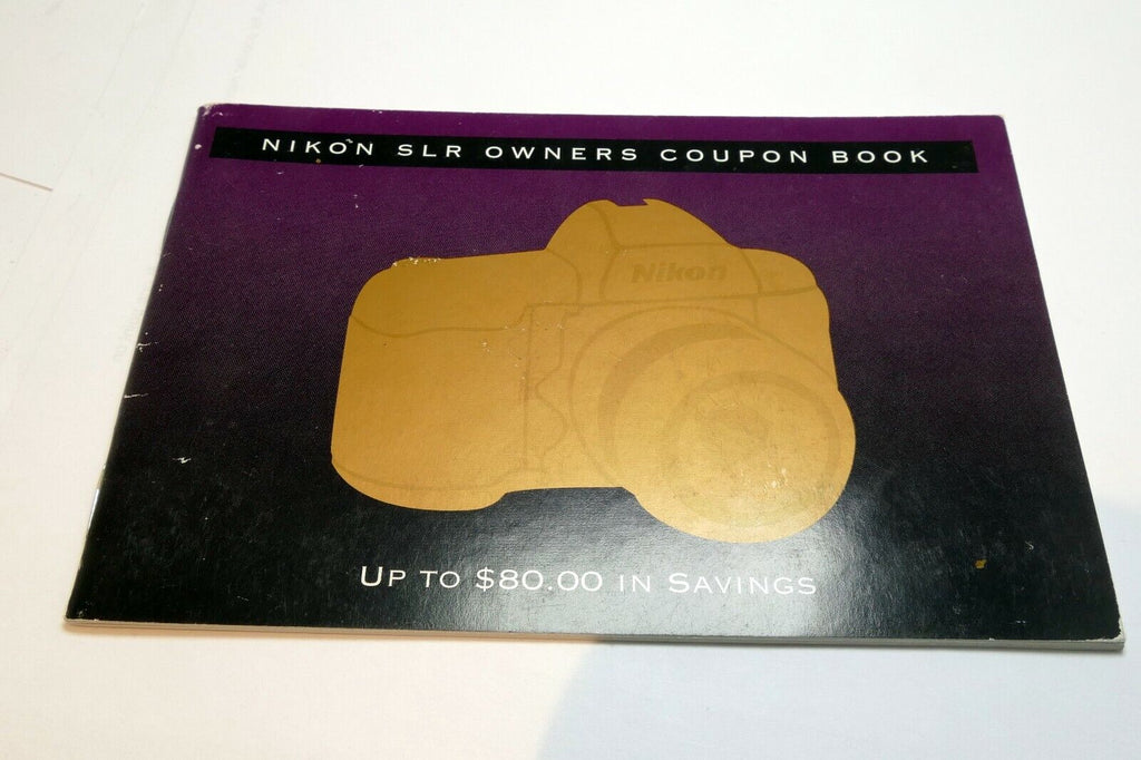 Nikon SLR Owners Coupon Book booklet sales 1998 sale F4s F5 FM2n