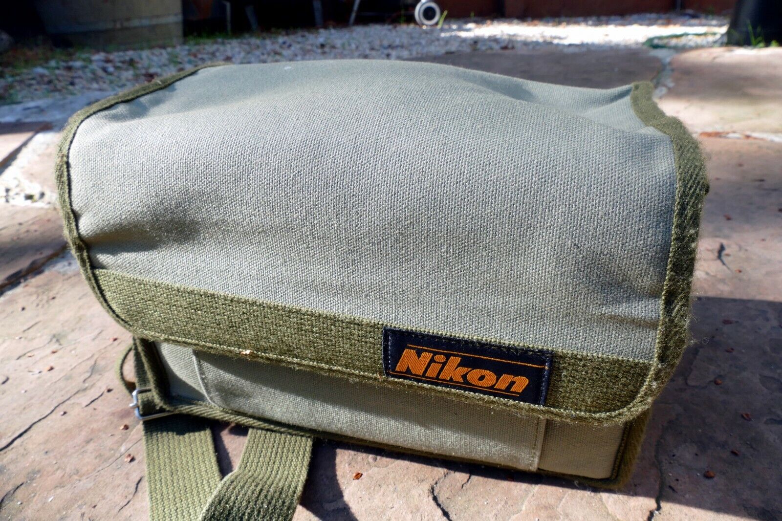Nikon ME FG camera Case vintage Genuine OEM canvas green khaki